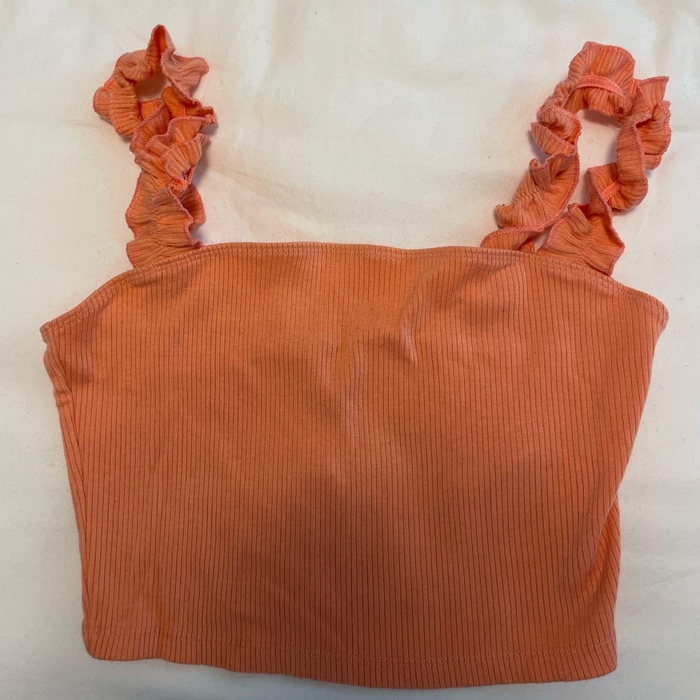 Aritzia Sunday Best Firecracker Tank in Neon Sunset Size S